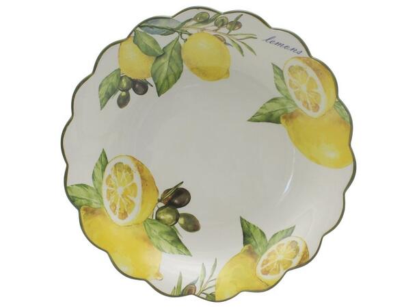 Serveringsfat m/sitron keramikk 32x5,7cm 