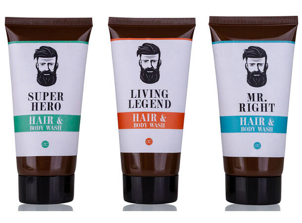 Sjampo & dusjsåpe 100ml Eik/sitrus 3ass Display 18stk Vegansk Uten parabenerSLES 