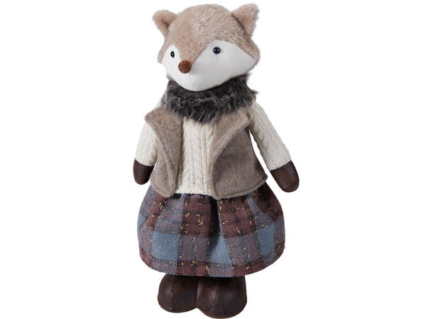 Skogsdyr stående beige 62cm 3ass Forpk 9stk Polyester/Bomull Sand 