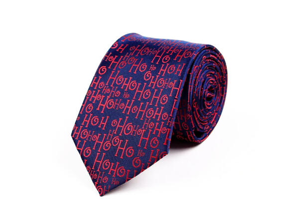 Slips blått lilla Ho ho ho Voksen L:144c Polyester. Pakket i gaveeske 