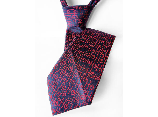 Slips blått lilla Ho ho ho Voksen L:144c Polyester. Pakket i gaveeske 