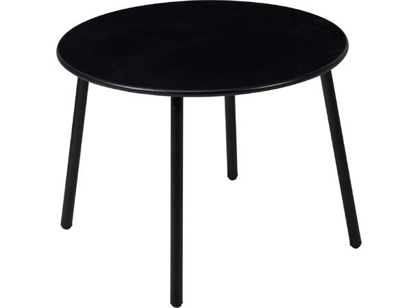 Sofasett stål/rotting sort m/puter 4 deler 