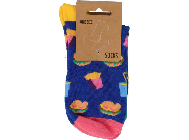 Sokk for damer polyester l:32cm 8ass Display med 48 par 