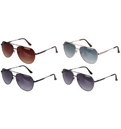 Solbriller akryl og kobber 4ass Display 24stk Leveres med stoffpose