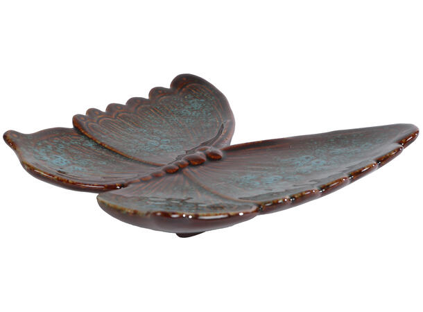 Sommerfugl vegg keramikk 18x17cm 2ass Forpakn.12stk 