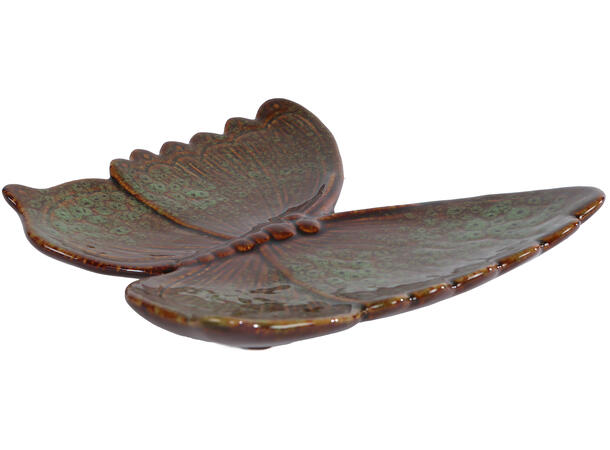 Sommerfugl vegg keramikk 18x17cm 2ass Forpakn.12stk 