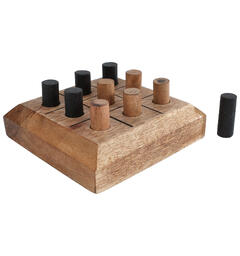 Spill Tic Tac Toe mangotre 11x11x4,5cm