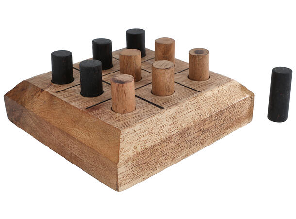 Spill Tic Tac Toe mangotre 11x11x4,5cm 