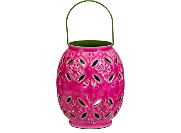 Telyslykt metall 17x15x18cm 4ass Forpk 12stk 