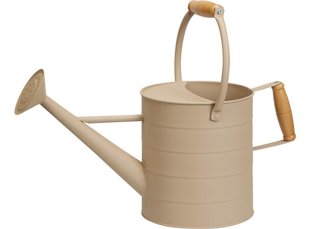 Vannkanne metall 42x17x18,5cm Med trehåndtak, galvanisert 