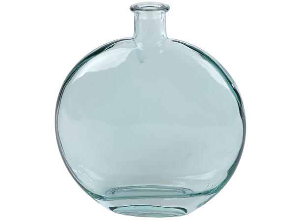 Vase resirkulert klart glass 16,5x5x19cm Forpakning 15stk 
