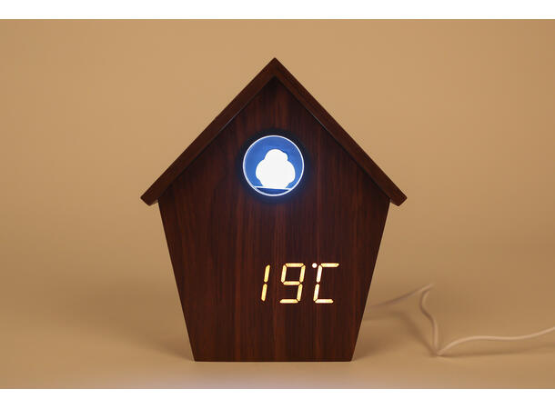 Vekkerklokke alarm og LED Koko 9x6x15cm 