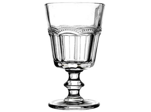 Vinglass klart mønstret glass 9x17 cm Forpk 8stk Verrerie 