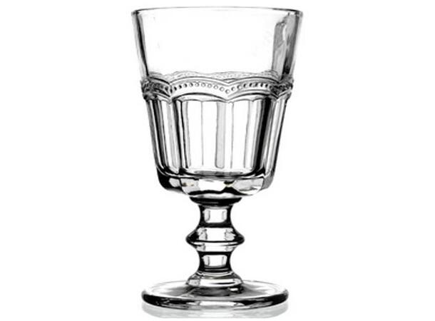 Vinglass klart mønstret glass 9x17 cm Verrerie 