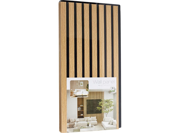 Akustikkpanel natur MDF 60x30cm 4stk 