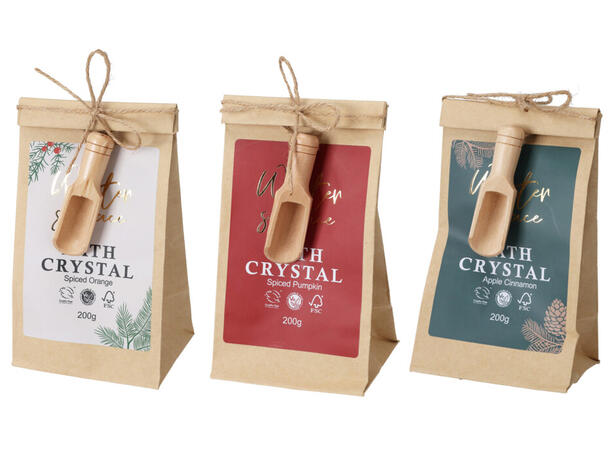 Badekrystall 200g papirpose m/skje 3ass 