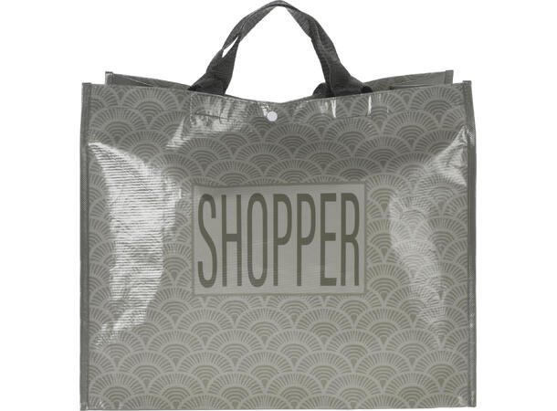 Bag handlebag Shopper 44x14x35,5cm 3ass PP Materiale. Leveres 12 stk assortert 