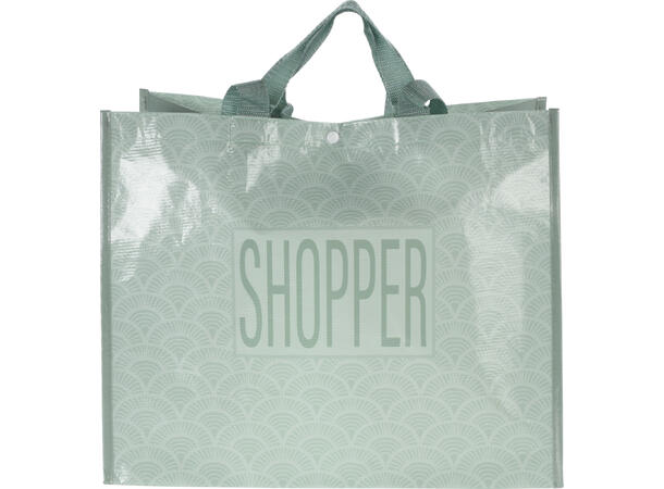 Bag handlebag Shopper 44x14x35,5cm 3ass PP Materiale. Leveres 12 stk assortert 