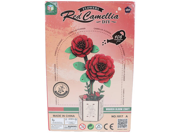 Blomster byggesett DIY 20,5cm 4ass Display 12stk 