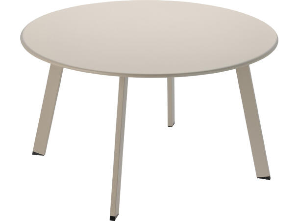 Bord hagebord 70x40cm matt beige Pulverlakkert sink 