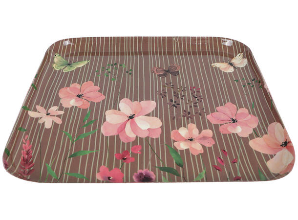 Brett grønn/rosa metall 20x20cm 2ass 