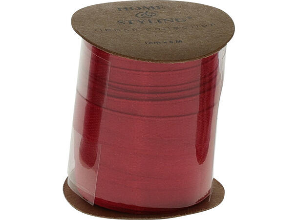 Bånd jul rød/hvit m/dekor 5m 5ass Display 60stk Polyester 