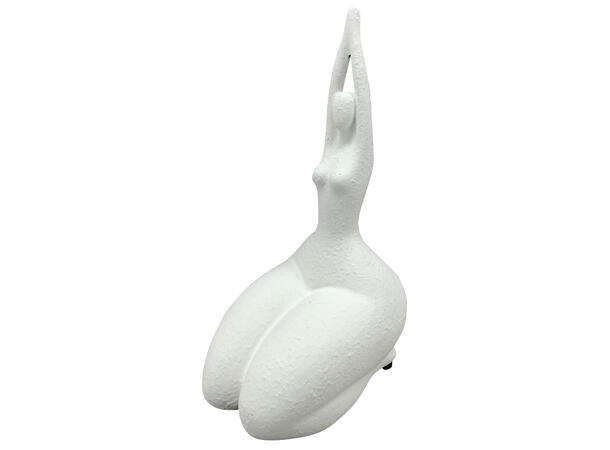 Dame skulptur krem polyresin 20cm 3ass Forpakning: 3 stk  h:19cm/21cm/13cm 