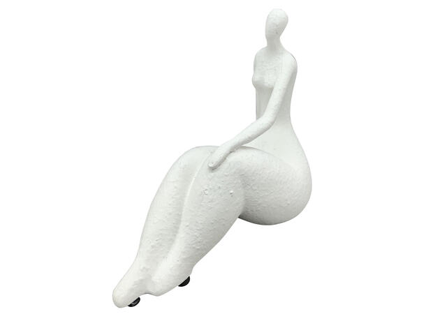 Dame skulptur krem polyresin 20cm 3ass Forpakning: 3 stk  h:19cm/21cm/13cm 
