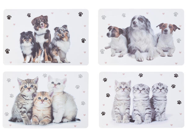 Dekkebrikke hund og katt 43x29cm 4ass 