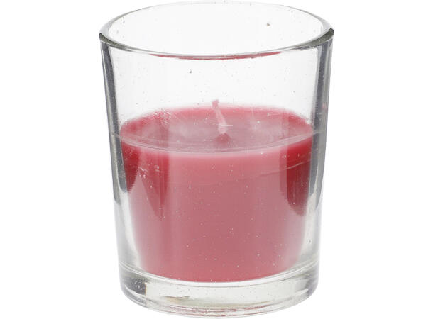 Duftlys 3stk glass 5x6cm 3ass Rød Grønn Hvit 