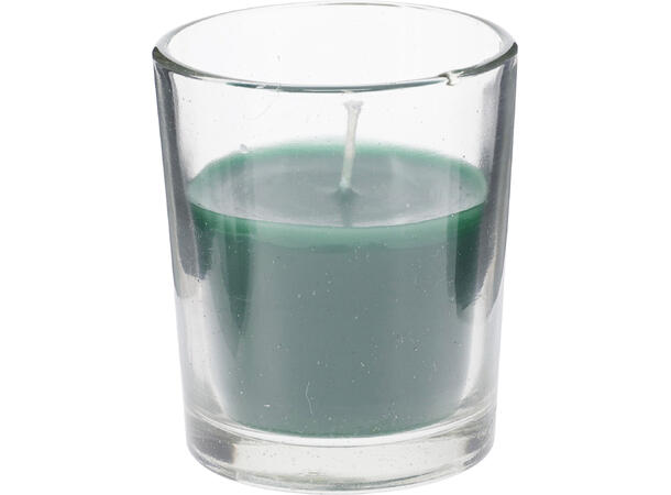 Duftlys 3stk glass 5x6cm 3ass Rød Grønn Hvit 