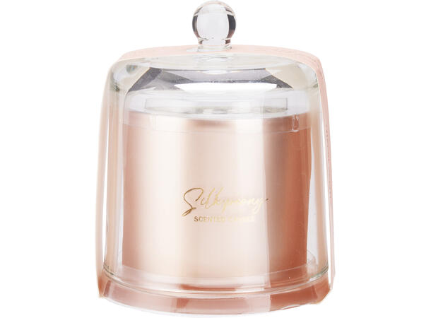 Duftlys jul glass m/deksel 11x16cm 3ass Voks:240gram Brenntid:40t 