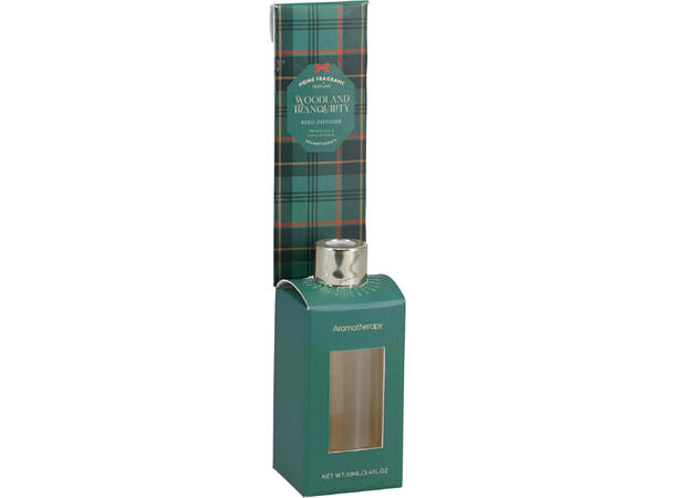 Duftolje 50ml rutet 4x9,5cm 2ass Display 24stk Rød Grønn Høstbær Skog 