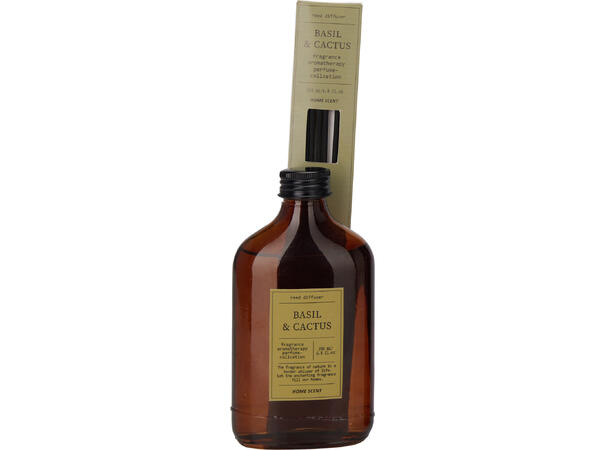 Duftolje brunt glass 7,5x15cm 200ml 4ass 
