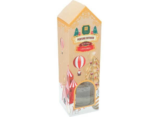 Duftolje jul 100ml m/pinner  10 % duft 4 Ass: Eple, kanel, furu, frukt 