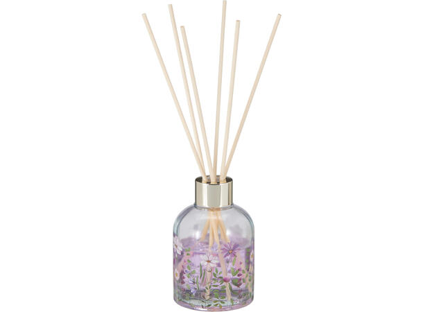 Duftpinner i glass 100ml 10cm 3ass 100 ml. 6 pinner 