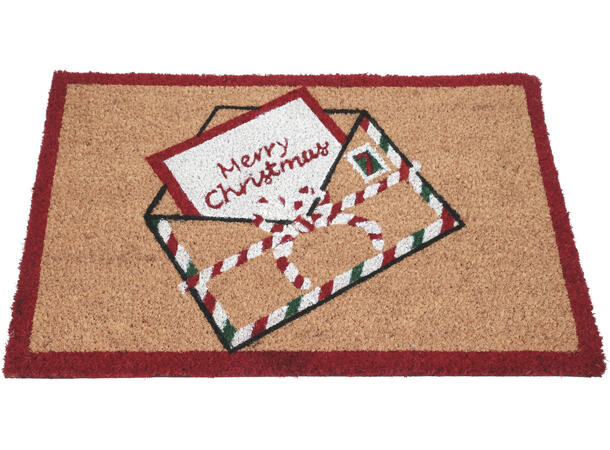 Dørmatte kokos Julepost 40x60cm 2ass Vekt:1300gram 