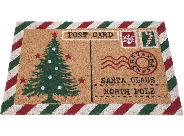 Dørmatte kokos Julepost 40x60cm 2ass Vekt:1300gram 
