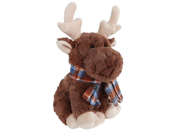 Elg sittende brun plysj 25cm Forpk 6stk Take Me Home Plysj 