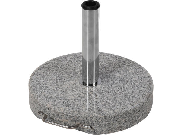 Fot parasoll 30kg lys grå granitt d:45cm Med hjul 