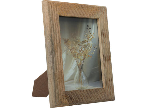 Fotoramme mangotre Foto:15x20cm 3ass Forpk 9stk Yttermål:21,5x27,5cm 