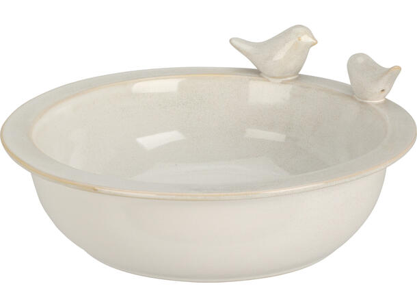 Fuglebad shiny porselen 23x10cm 3ass Vekt:950gram 