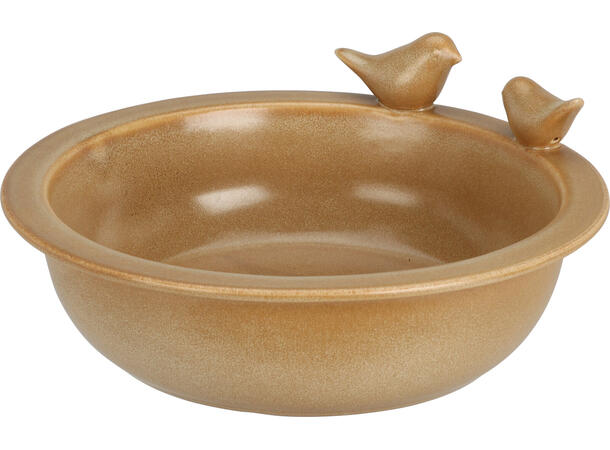 Fuglebad shiny porselen 23x10cm 3ass Vekt:950gram 