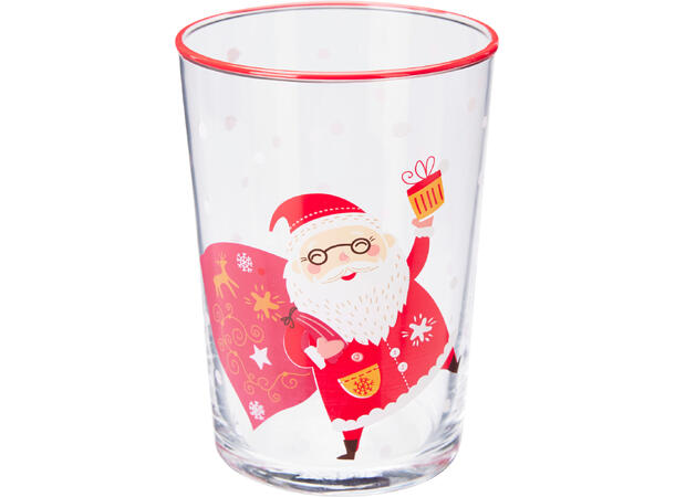 Glass julemotiv 9x13cm 510ml 3ass 