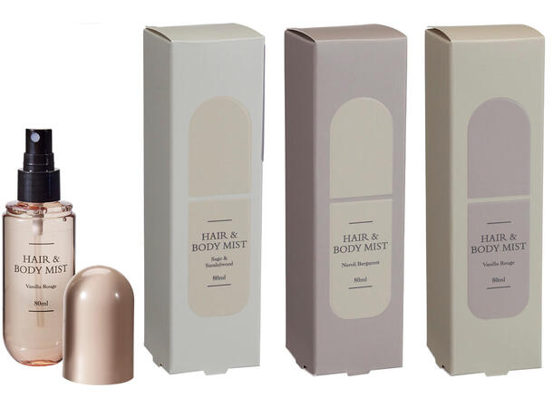 Hair & Body Mist 80ml 3ass 3 dufter 