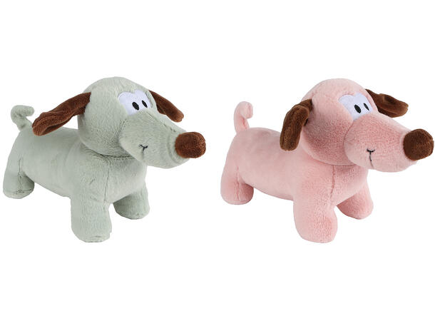 Hund dachs plysj 28cm 2ass Mini Club konsept 