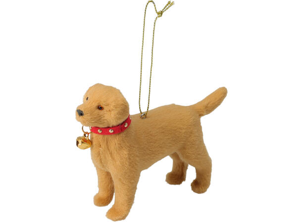 Hund henge PP m/stoff ca10cm 6ass Display med 24 stk assortert 