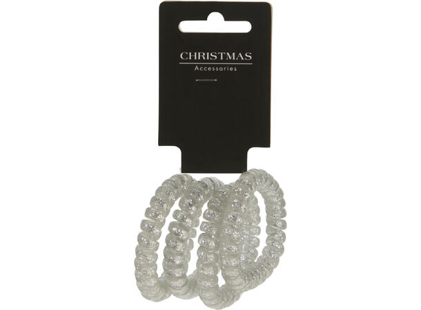 Hårstrikk spiral 4 stk 4ass Display 48pk 