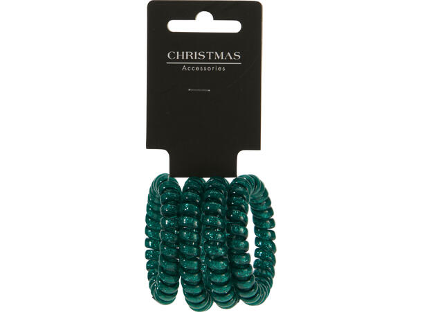 Hårstrikk spiral 4 stk i sett 4ass 48 sett i display 