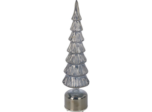 Juletre LED be.lys glass smoke 40cm 2ass Batteri: 3xAAA Timer: 6/18t on/off 
